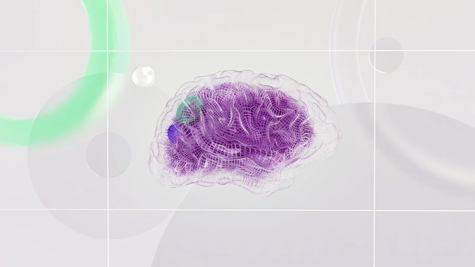 Abstract AI neural network visualization
