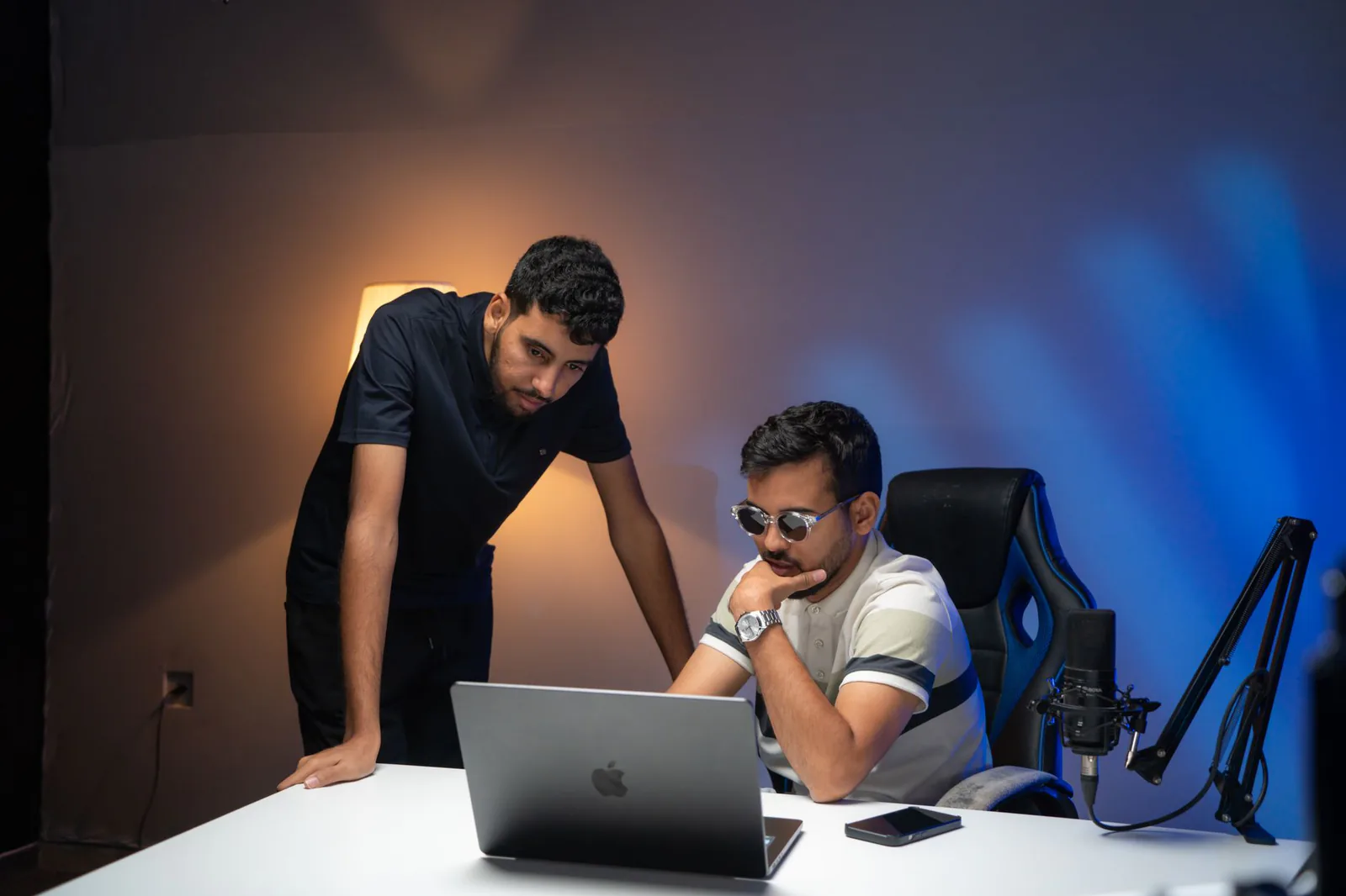 Beexcode team collaborating in the studio